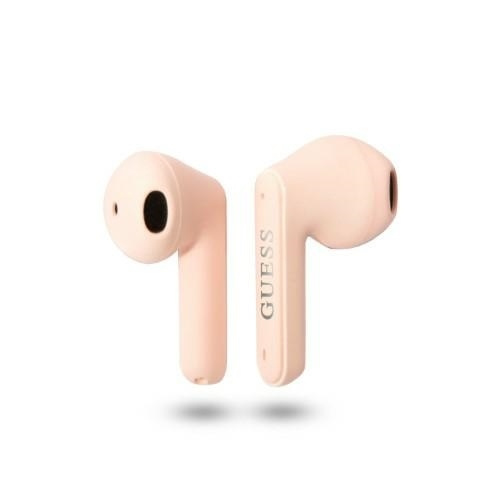Guess słuchawki Bluetooth GUTWST82TRPTWS + stacja dokująca różowy/pink Triangle Logo