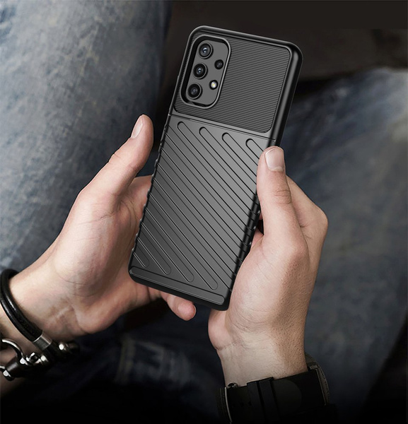 THUNDER CASE FLEXIBLE TOUGH RUGGED COVER TPU CASE FOR SAMSUNG GALAXY A72 4G GREEN
