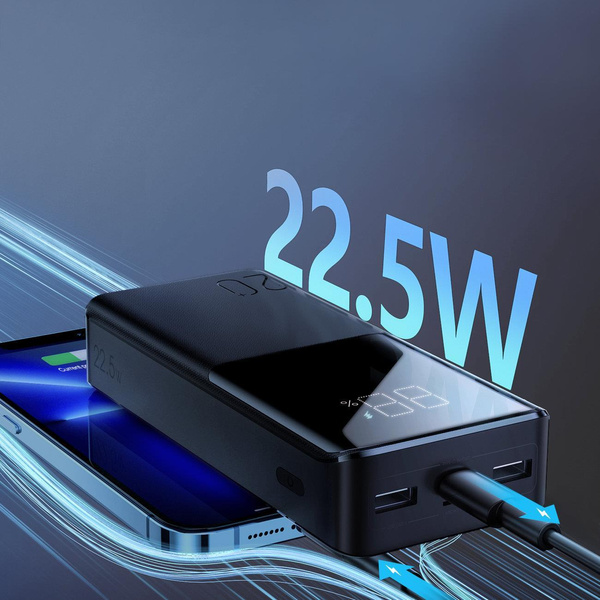 Joyroom powerbank 20000mAh 22.5W PD QC3.0 AFC black (JR-QP192)