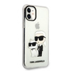 KARL LAGERFELD KLHCN61HNKCTGT IPHONE 11 / XR 6.1 "TRANSPARENT HARDCASE GLITER KARL & CHUPETTE