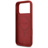 Etui Guess Silicone Script Metal Logo    MagSafe do iPhone 17 Pro Max magenta