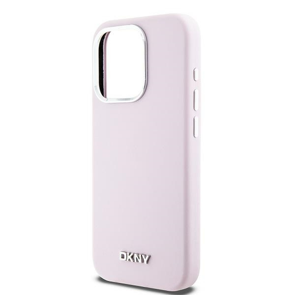 DKNY DKHMP14LSMCHLP iPhone 14 Pro 6.1"różowy/pink hardcase Liquid Silicone Small Metal Logo MagSafe