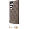 Guess GUHCS23LGF4GBR S23 Ultra S918brązowy/brown hardcase 4G Charms Collection