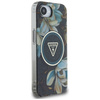 Etui Guess IML Metal Glitter Flowers     Triangle MagSafe do iPhone 16e czarny