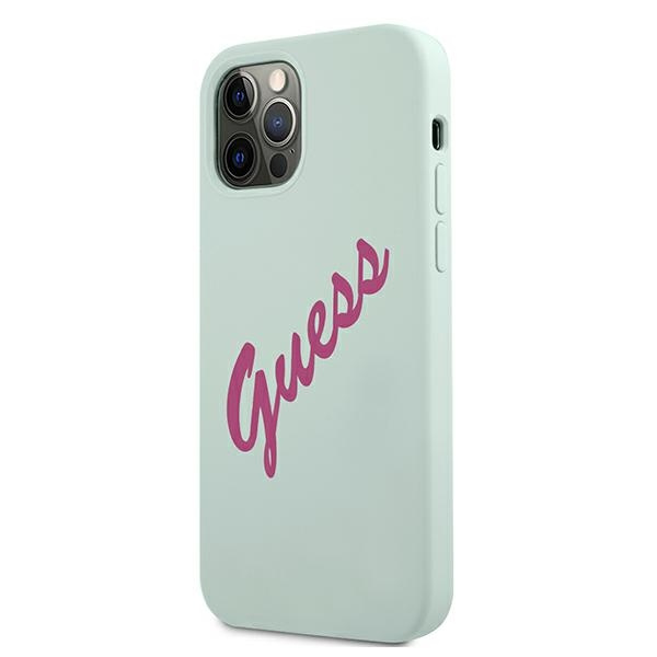 Guess GUHCP12LLSVSBF iPhone 12 Pro Max6,7" niebieski fuksja/blue fuschia hardcase Silicone Vintage