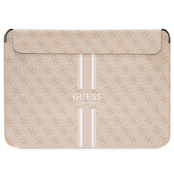 Guess Sleeve GUCS16P4RPSP 16" różowy/pink 4G Printed Stripes