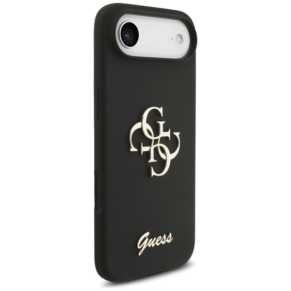 Etui Guess Silicone Big 4G Script do iPhone Air czarny