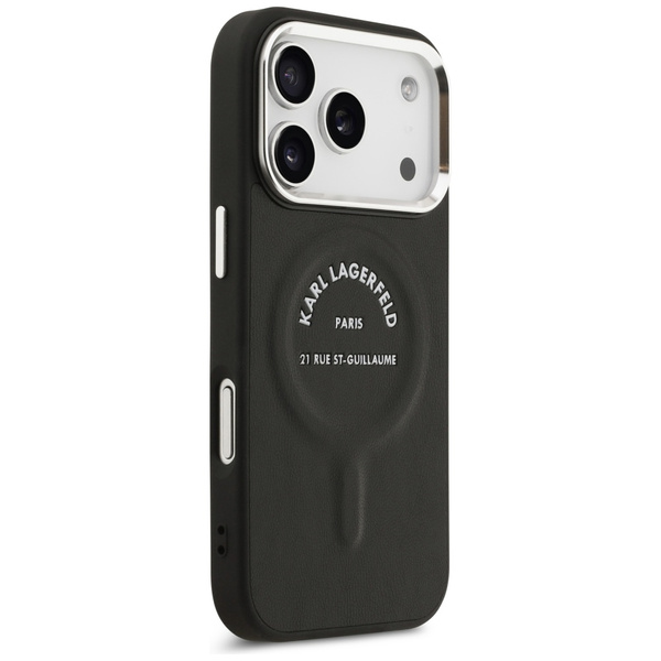 Etui Karl Lagerfeld Karl RSG Logo        MagSafe do iPhone 17 Pro Max czarny