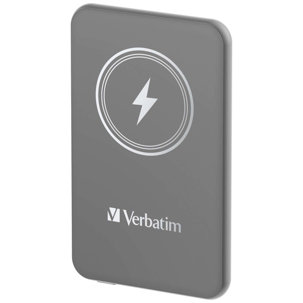 Verbatim Powerbank indukcyjny `n` Go 15W5000mAh Wireless Magnetic szary/grey 32244