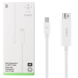 Adapter Mini DisplayPort na HDTV Belkin 2m - biały