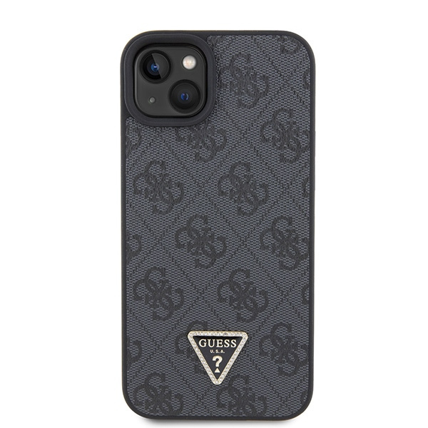 Guess GUHCP15SP4TDSCPK iPhone 15 / 14 / 13 6.1" czarny/black hardcase Crossbody 4G Metal Logo
