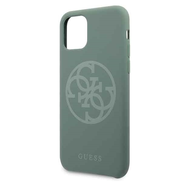Guess GUHCN58LS4GKA iPhone 11 Prokhaki hard case Silicone 4G Tone On Tone