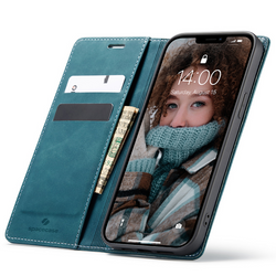 Spacecase Etui Wallet iPhone 13 blue