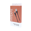 MYSAFE CABLE CL1M LIGHTNING USB 1M BLACK