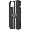 Guess GUHMP14MP4RPSK iPhone 14 Plus / 15 Plus 6.7" czarny/black hardcase 4G Printed Stripes MagSafe