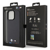 Etui BMW Leather Stamp Tricolor do iPhone 15 Pro Max - czarne