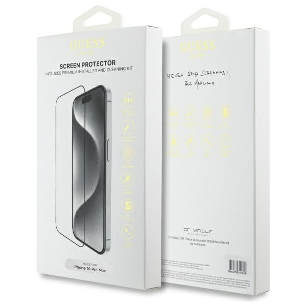 Guess GUTGP16XBOKGCIT iPhone 16 Pro Max  6.9" Screen Protector 2.5D Outline - ochrona wyświetlacza