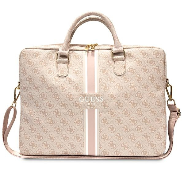 Guess Torba GUCB15P4RPSP 16" różowy/pink 4G Printed Stripes