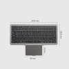 Dux Ducis OK Series wireless Bluetooth keyboard with touchpad - black