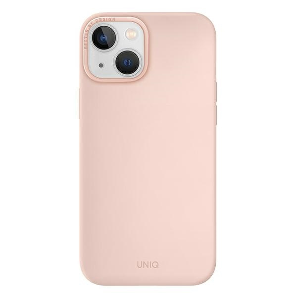 UNIQ etui Lino iPhone 14 / 15 / 13 6,1" różowy/blush pink