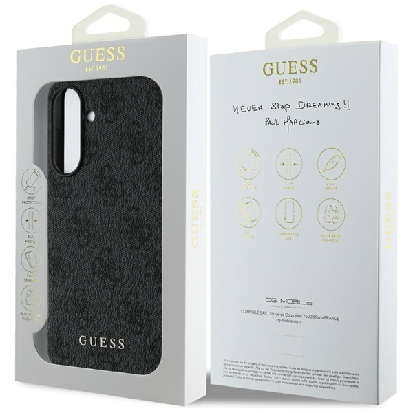 Etui Guess 4G Charms Collection do Samsung Galaxy A56 czarny