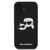 Karl Lagerfeld KLHMP16MSKCHPPLK iPhone 16 Plus czarny/black HC MagSafe Sil Double Heads Print