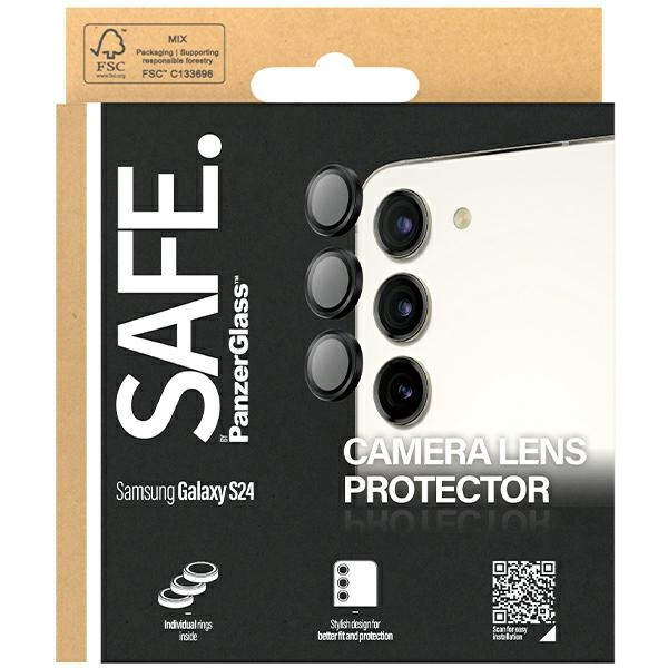 SAFE by PanzerGlass Sam S24 / S23 / S23+ Hoops Camera czarny/black SAFE95669
