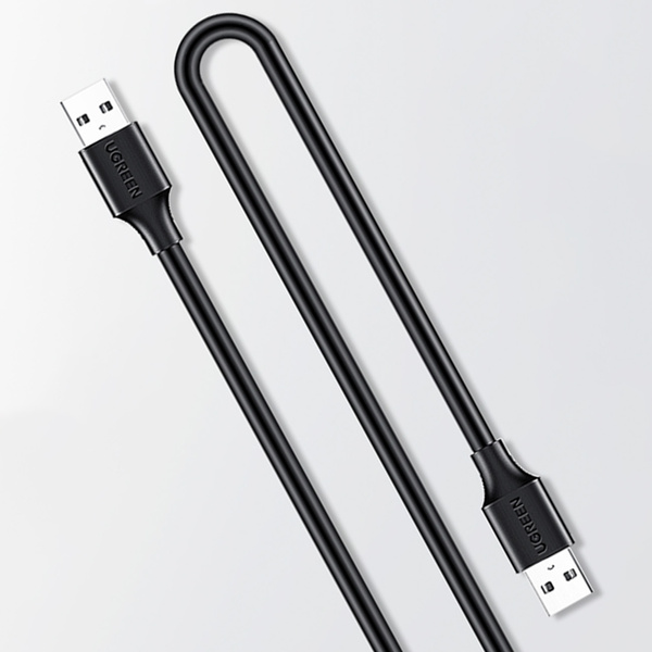 UGREEN USB CABLE - USB 2.0 480MB/S 0.25M BLACK (US102)