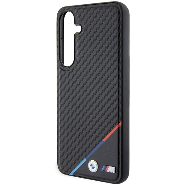 Etui BMW Carbon Tricolor Line MagSafe na Samsung Galaxy S24 - czarne