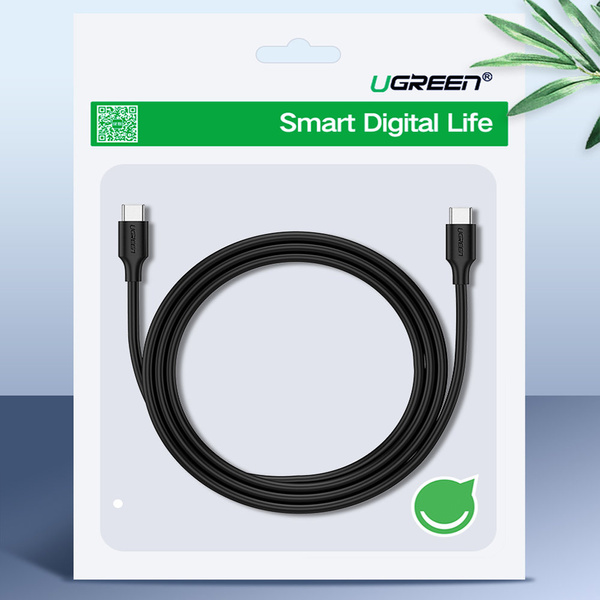 Kabel Ugreen US286 USB-C - USB-C PD QC 3A 480Mb/s 2m - czarny