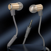 DUDAO IN-EAR HEADPHONES HEADSET WITH REMOTE CONTROL AND MICROPHONE 3.5 MM MINI JACK GOLD (X13S)