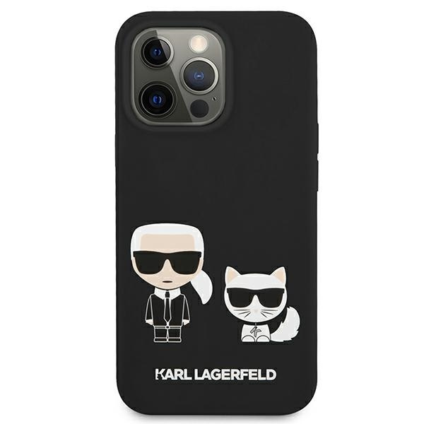 KARL LAGERFELD KLHCP13XSSKCK IPHONE 13 PRO MAX 6,7" HARDCASE CZARNY/BLACK SILICONE KARL & CHOUPETTE