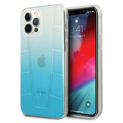 Etui Mercedes Transparent Line na iPhone 12 / iPhone 12 Pro - niebieskie