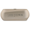 Guess słuchawki Bluetooth GUTWSC2MCDSD   TWS + stacja dokująca złoty/gold Elongated Metalic Printed Logo