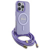 Guess GUHMP16LHCTSGNSU iPhone 16 Pro     6.3" fioletowy/purple hardcase Crossbody Cord Script MagSafe