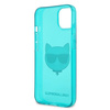 KARL LAGERFELD KLHCP13MCHTRB IPHONE 13 / 14 / 15 6,1" NIEBIESKI/BLUE HARDCASE GLITTER CHOUPETTE FLUO