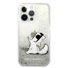 Karl Lagerfeld KLHCP13XGCFS iPhone 13Pro Max 6,7" srebrny/silver hardcase Liquid Glitter Choupette Fun