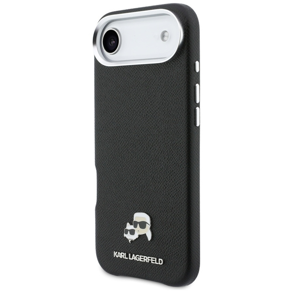 Etui Karl Lagerfeld Karl & Choupette     Head Pins Saffiano MagSafe do iPhone Air czarny