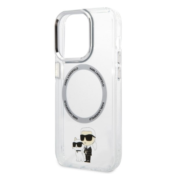 KARL LAGERFELD KLHMP14XHNKCIT IPHONE 14 PRO MAX 6,7" HARDCASE TRANSPARENT ICONIC KARL&CHOUPETTE MAGSAFE