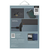 Etui na paszport UNIQ Belmont z Apple    Find My blokada RFID szaro niebieski