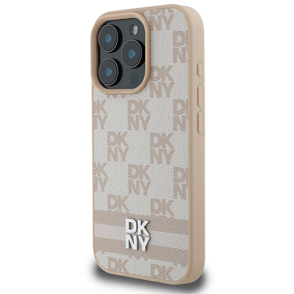 DKNY DKHCP16XPCPTSSP iPhone 16 Pro Max6.9" różowy/pink hardcase Checkered Pattern & Printed Stripes