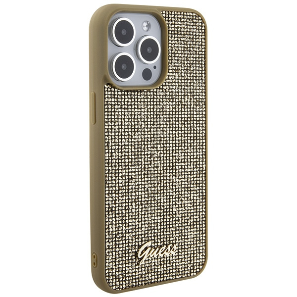 Guess GUHCP15XPMSDGSD iPhone 15 Pro Max 6.7" złoty/gold hardcase Disco Metal Script