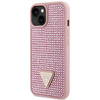 Guess GUHCP14SHDGTPP iPhone 14 / 15 / 136.1" różowy/pink hardcase Rhinestone Triangle