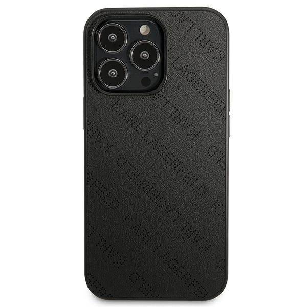 KARL LAGERFELD KLHCP13XPTLK IPHONE 13 PRO MAX 6,7" HARDCASE CZARNY/BLACK PERFORATED ALLOVER