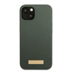 Guess GUHMP13MSBPLA iPhone 13 / 14 / 15 6.1" zielony/khaki hard case Silicone Logo Plate MagSafe
