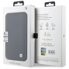 Case BMW BMBKP14X22RDPK iPhone 14 Pro Max 6.7" black/black bookcase Leather Textured&Stripe