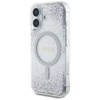 Etui Guess HC Resin Bottom Glitter do    iPhone 16 MagSafe srebrny