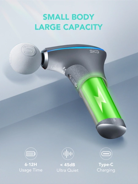 SKG F5-EN massage gun for the whole body - gray