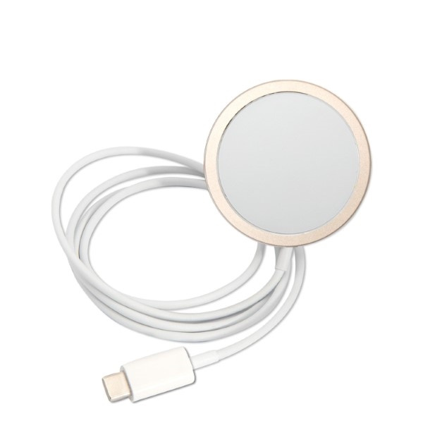 Zestaw Guess GUBPP14MHMEACSH Case+ Charger iPhone 14 Plus / 15 Plus 6.7" biały/white hard case Marble MagSafe