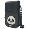 Nimmy Zestaw 3w1 torebka na telefon + portfel + etui na lokalizator czarny/black Big Eyed Pet 2.0 Panda